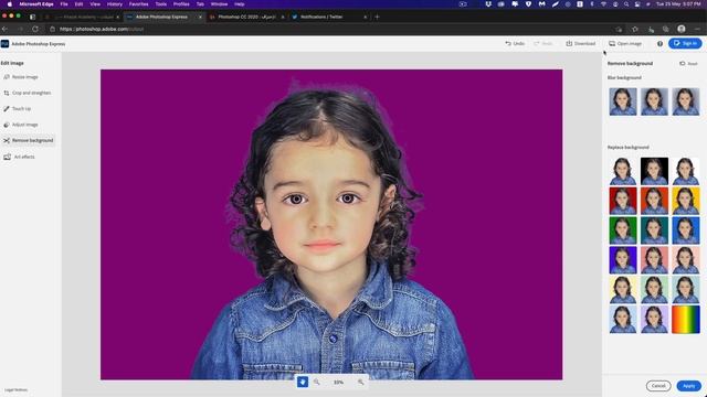 قص الصور وإضافة التأثيرات عن طريق Adobe Photoshop Express \ Remove bg смотреть онлайн