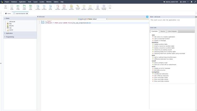 Scriptcase Macros: SQL Module (sc_sql_injection / protect) смотреть онлайн