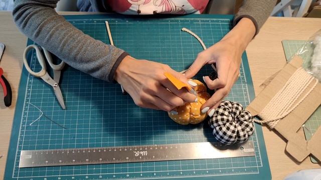 Vlog 1 МК текстильные тыквы/рецепт американского печенья/покупки посуды