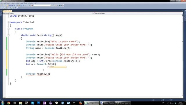 C# Programming Tutorial - Part 5, Reading input смотреть онлайн