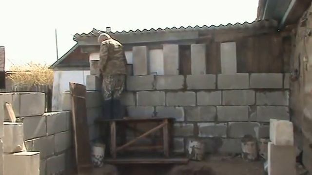 Веранда. Стены из пеноблоков. смотреть онлайн