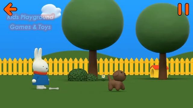 Miffy's World - Playing with a dog - Games for Kids смотреть онлайн