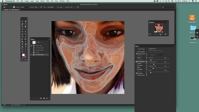 Quick Sketch Creations In Photoshop Using Art History Brushes | How To Tutorial | Graphicxtras смотреть онлайн