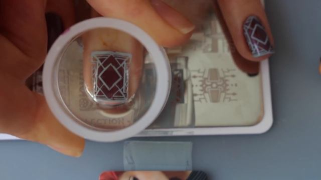 Plum and Precious Stone Nail Art with MoYou Steampunk - Слива и опал смотреть онлайн