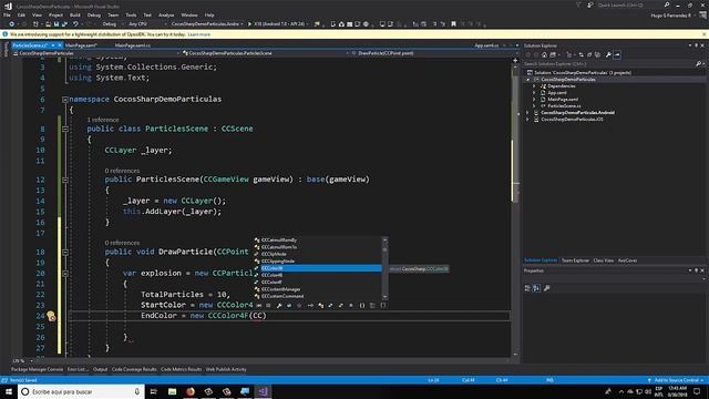 Xamarin Forms - CocosSharp.Forms (Demo Particles) смотреть онлайн