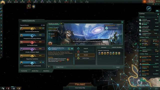 Stellaris Tutorial 12 ITA - Galactic Community come funziona! смотреть онлайн
