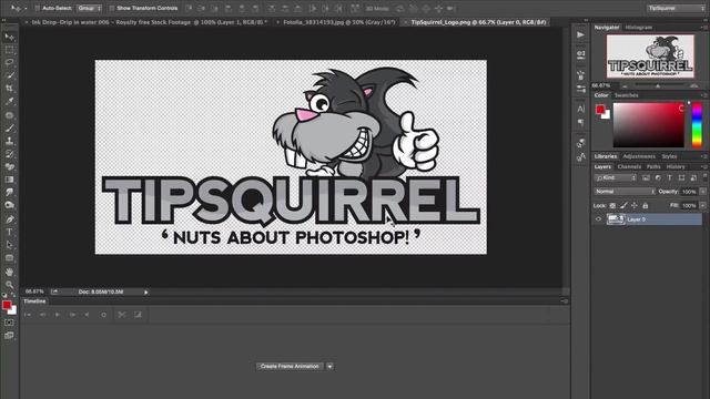 Photoshop an Ink Drop Video Logo Effect смотреть онлайн