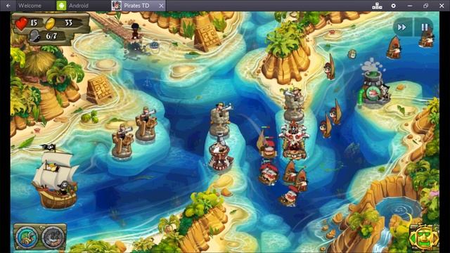 Играем в игру - Pirate Legends TD [ Gameplay Android ] смотреть онлайн