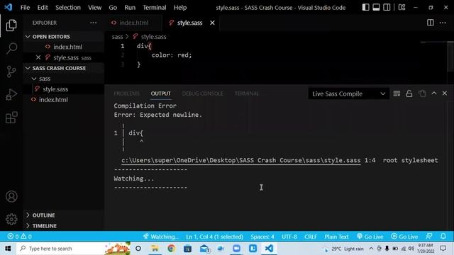 SASS Crash Course 2022 | How to add SASS in HTML? | What is the difference between SASS & SCSS? смотреть онлайн