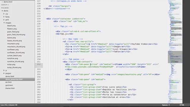 Bootstrap 3 The Complete Guide Course #18- Tab js смотреть онлайн