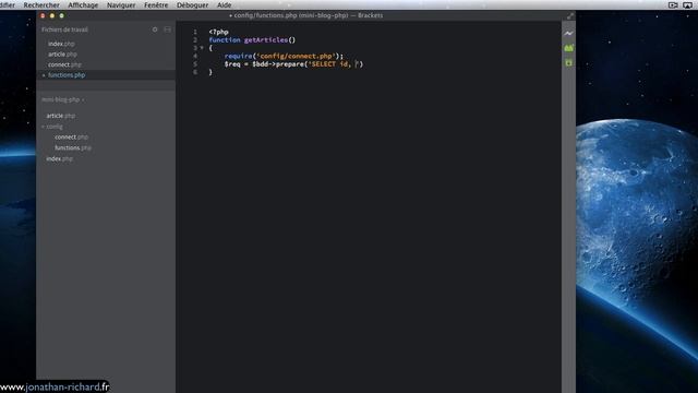 Comment créer un blog en PHP [2/6] смотреть онлайн