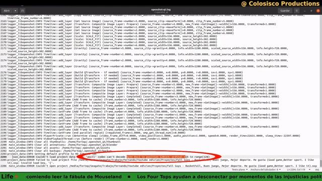 OpenShot #1 - Error Invalid load key { смотреть онлайн