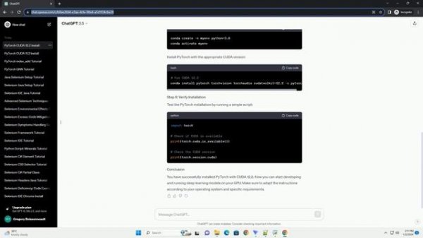 pytorch install cuda 12 2
