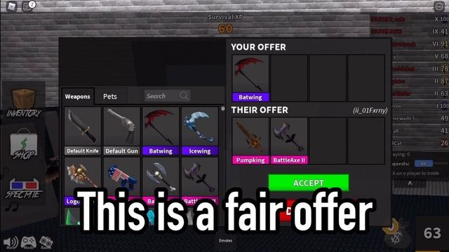 WHAT DO PEOPLE OFFER FOR BATWING? (ROBLOX MM2) смотреть онлайн