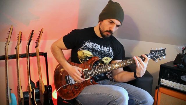 PRS Custom 24 Floyd Rose 10 top Tiger Orange смотреть онлайн