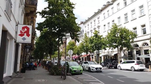 Германия Висбаден.Горячие КЮЧИ ПО СРЕДИ ГОРОДА.ЦЕРКОВЬ.Золотые КУПОЛА Елизаветы МИХАИЛОВНЫ #Германи