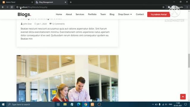 How to create a Blog Management Website using PHP and MySQL смотреть онлайн