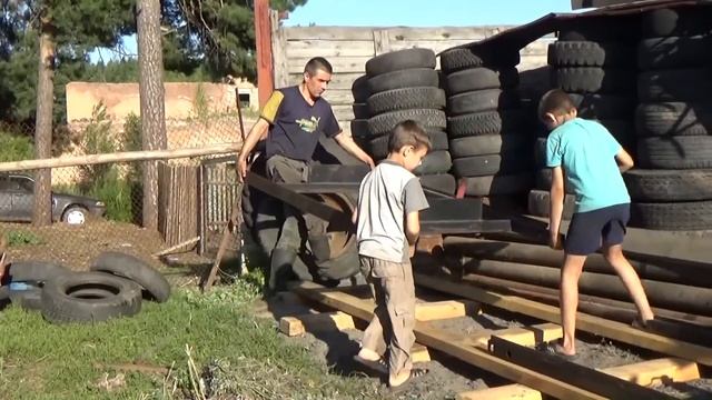 Монтаж шинной пилорамы. смотреть онлайн