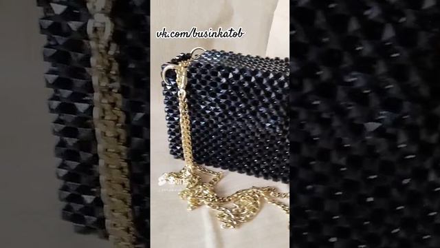 Сумочка из квадратных бусин 🖤🖤🖤 смотреть онлайн