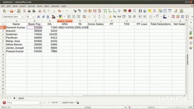 Payroll accounting in libre office calc || plustwo || computerized accounting смотреть онлайн