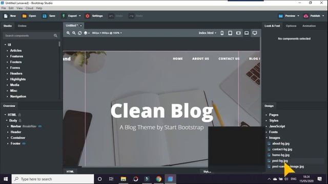 Blogging with Bootstrap Studio смотреть онлайн