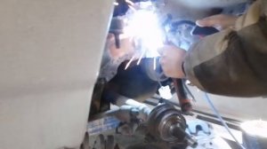 Кузовной ремонт сварка переднего стакана Ваз2110.