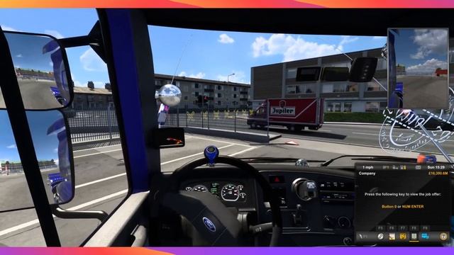 Off to Ireland in the Ford Cargo 2842 Euro Truck Simulator 2 1.47 Promods 2.65. смотреть онлайн