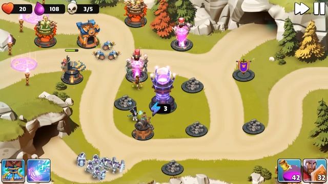 Castle Creeps TD - Chapter 15 Level 57-Cavern Creeps 3 Stars смотреть онлайн