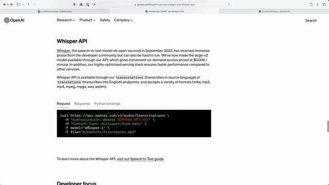 How to transcribe an audio file - Whisper API by OpenAI | Bubble.io Tutorials | Planetnocode.com смотреть онлайн