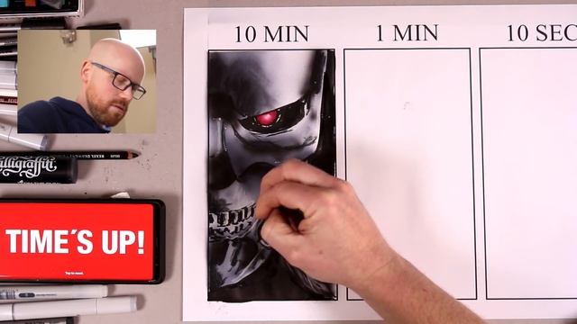 Drawing Terminator Dark Fate 10 MIN, 1 MIN, 10 SEC! смотреть онлайн