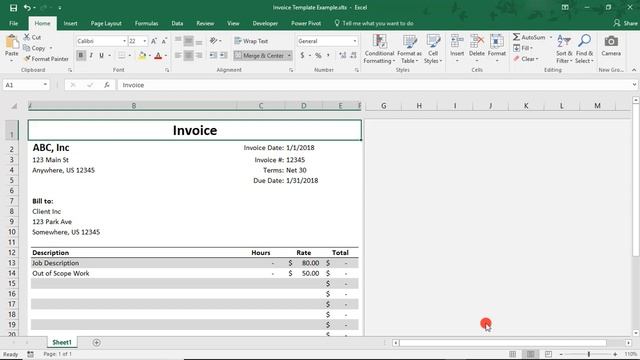 How to Create a Template in Microsoft Excel - Tutorial смотреть онлайн