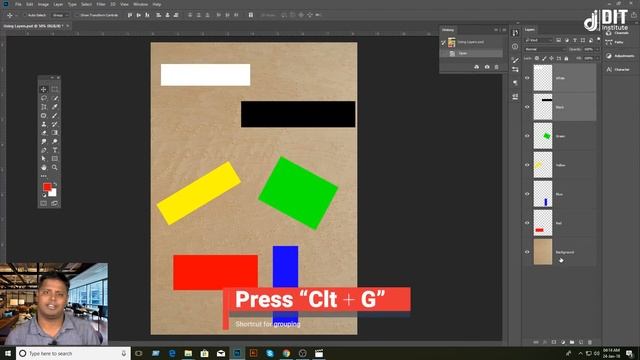 Hiding and unhiding layers in Photoshop │ Photoshop CC 2018 Bangla Tutorial смотреть онлайн