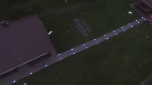 Варианты исполнения и применения светодиодной брусчатки. Вид с квадрокоптера смотреть онлайн