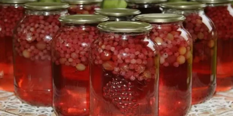 КОМПОТ НА ЗИМУ ИЗ КРЫЖОВНИКА И КРАСНОЙ СМОРОДИНЫ смотреть онлайн