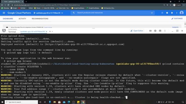 Distributed Load Testing Using Kubernetes | Qwiklabs [GSP182] смотреть онлайн