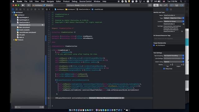 RSSchool iOS 2019Q1, Лекция 15, Autolayout смотреть онлайн