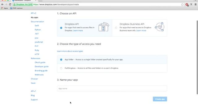 Configure Dropbox access to your custom web application смотреть онлайн