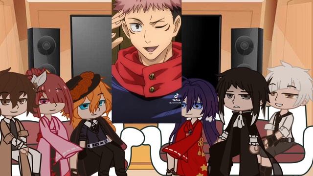 BSD react to Dazai,Kyouka, Akutagawa and Atsushi as Gojo, Nobara, Megumi and Itadori||Request смотреть онлайн