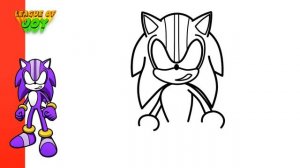 How to DRAW DARKSPINE SONIC