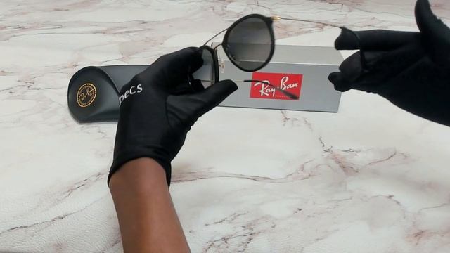 Ray Ban Sunglasses Model- RB4253 Color-601/71 Black/Gold/Grey Gradient Lenses смотреть онлайн