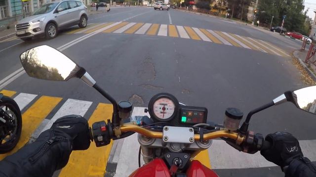 Покатушки Ducati Monster 900 Kawasaki Z1000 смотреть онлайн