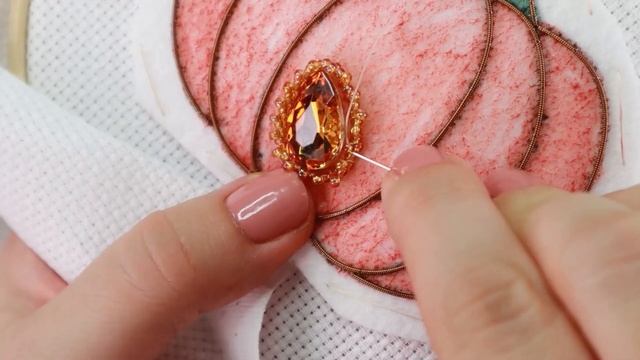 Halloween Pumpkin Bead Embroidery Brooch смотреть онлайн