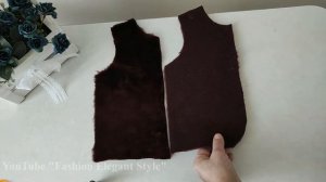 БЕЗ ВЫКРОЙКИ ЖИЛЕТ Для Девочки 1 год   How To Sew A Fur Vest For 1 Year Old  girl