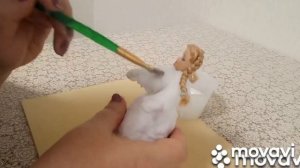 Снегурочка из ваты. Мастер-класс.