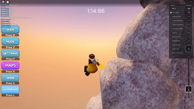 Getting Over It Roblox Speedrun (WR 2:12.370) [1,000th Win] смотреть онлайн