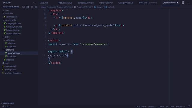 #8. Create individual product page | Create a Nuxt.js store with Commerce.js смотреть онлайн