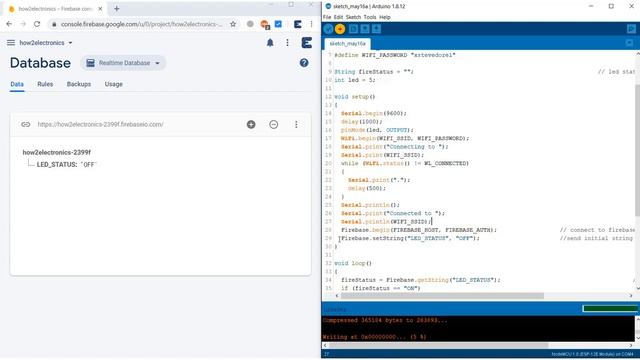 Google Firebase & ESP8266 Complete Guide - Sending/Receiving Data from ESP8266 & Firebase смотреть онлайн