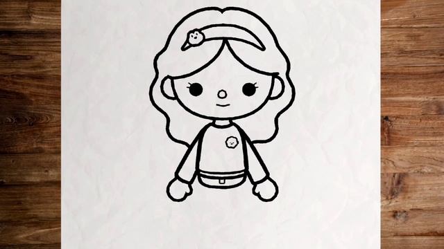 How To Draw Toca Boca Girl Character