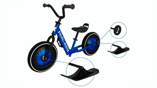 New product 3 in 1 - Small Rider Roadster X, the push bike, snow scooter and baby bike all in one! смотреть онлайн