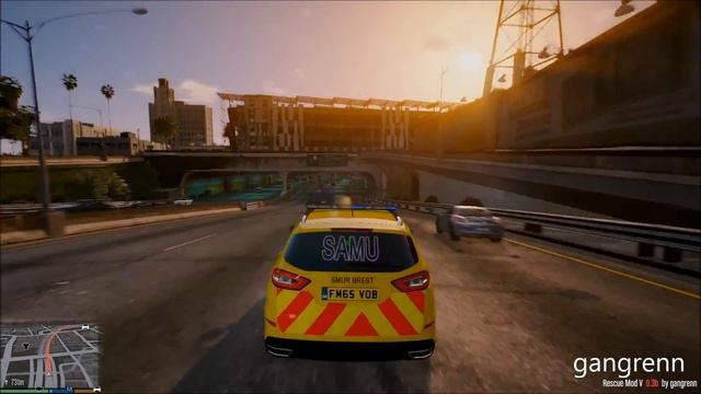 [REL]GTA5: 2015 Ford Mondeo - SAMU de Brest en intervention смотреть онлайн